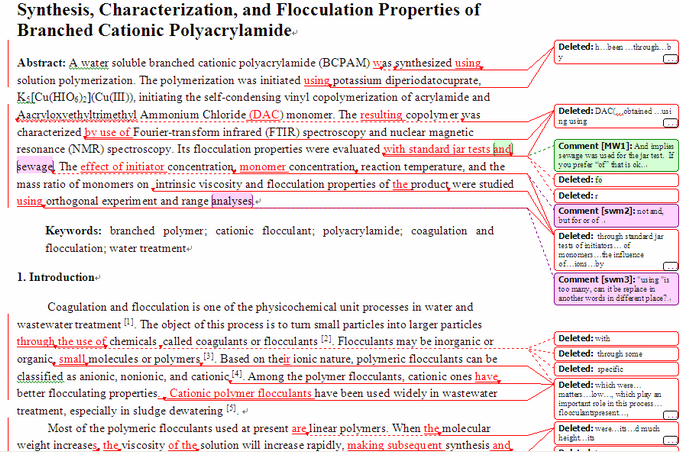 SCI论文英语润色范,International Journal of Polymer Science( IF 0.765)发表案例