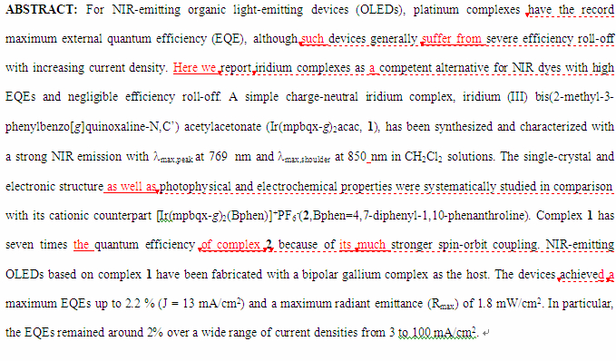 SCI论文英语润色,Journal of Materials Chemistry C( IF 6.101)发表案例