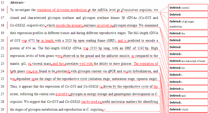 SCI论文英语润色Comparative Biochemistry and Physiology Part B: Biochemistry and Molecular Biology( IF 2.069)发表案例