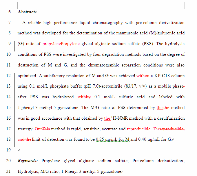 SCI论文英语润色Carbohydrate Polymers( IF 3.479)发表案例