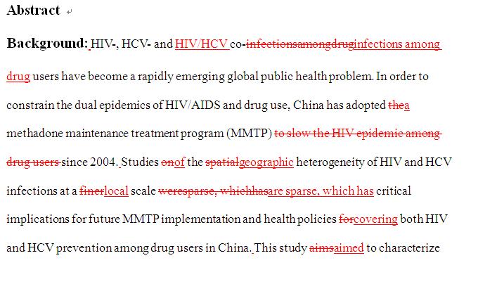 SCI论文英语润色范例,BMC infectious diseases(IF=3.025)发表案例